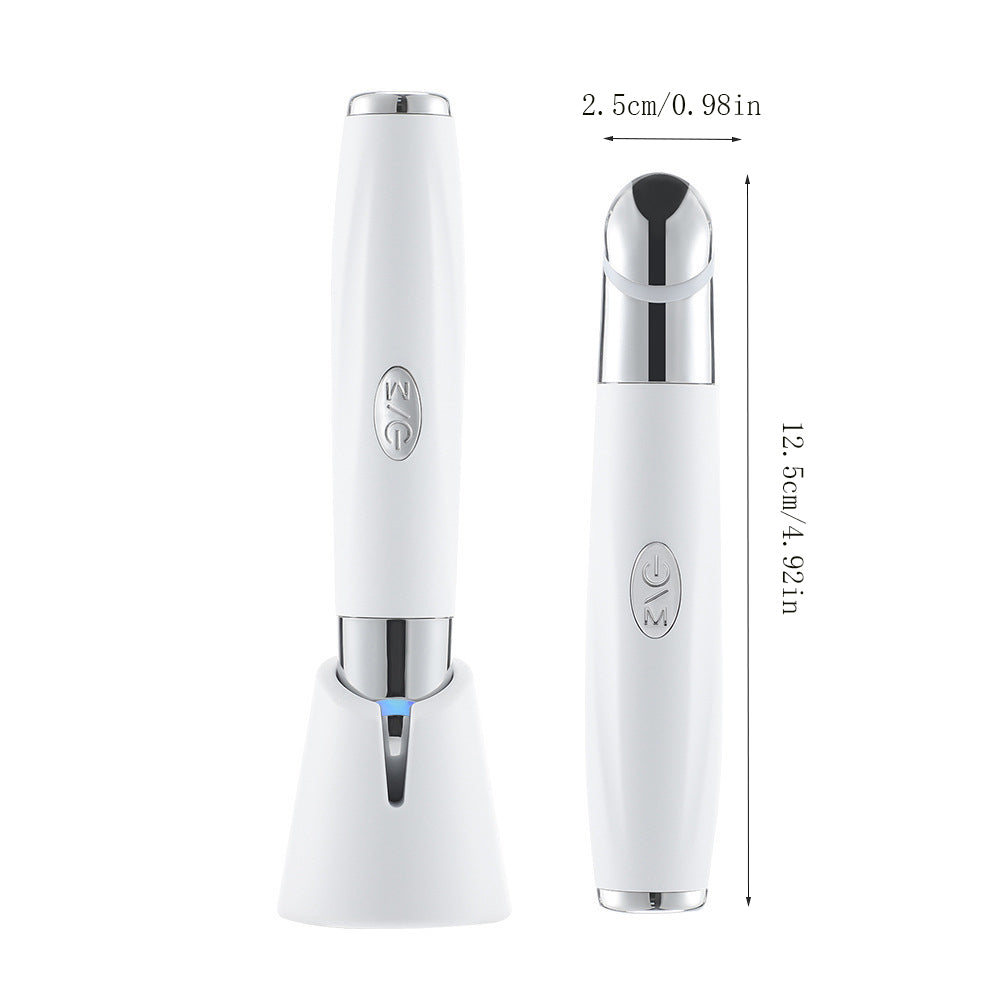 Blue Light Eye Care Device on its base, 12.5 cm tall and 2.5 cm wide