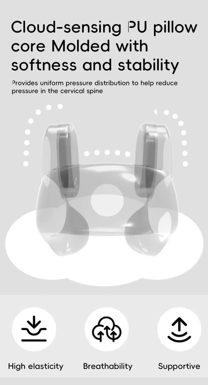 Smart 4-in-1 Travel Neck Pillow with ANC Headphones