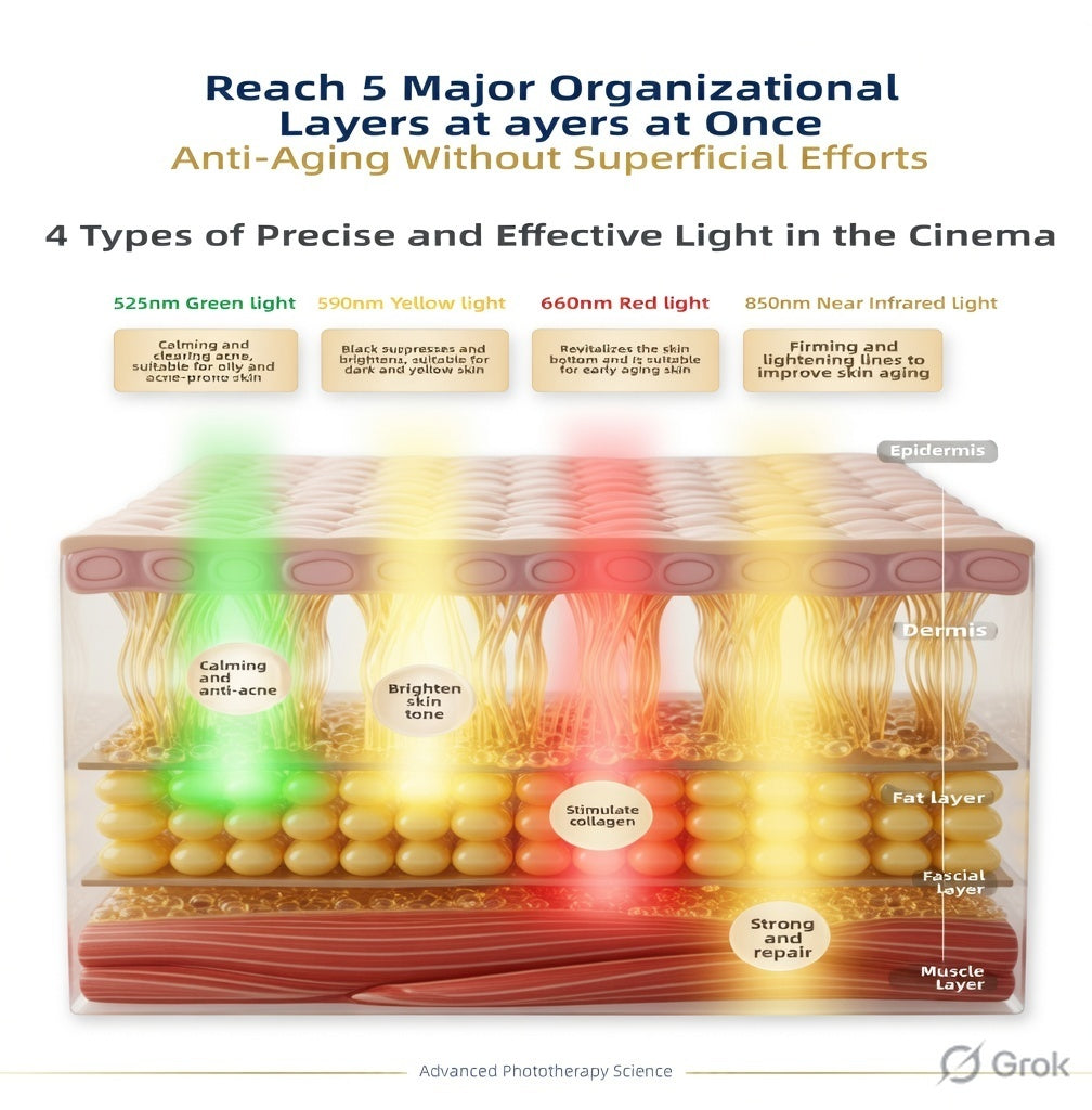 3D LED Photon Skin Rejuvenation Device