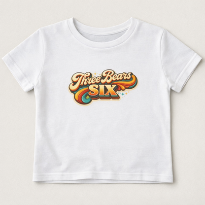 Three Bears Six Vintage Retro Crop Tee